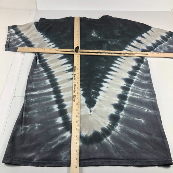 Liquid Blue Lynyrd Skynyrd Shirt Men's Large Grey Trashed Southern Rock Tie Dye - Picture 8 of 10